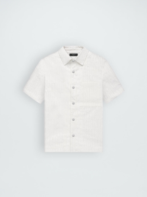 Camisas Amiri Burnout Bowling Hombre Blancas | 5479-BIFVY