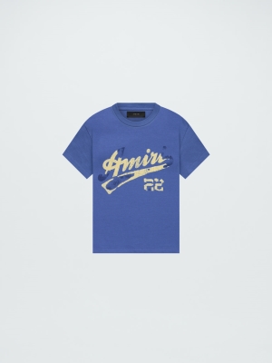 Camisetas Running Amiri 22 Niños Azules | 2185-YHPJF