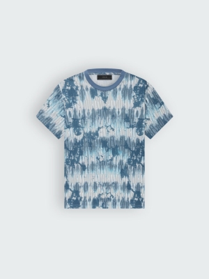 Camisetas Running Amiri Tie Dye Hombre Azules | 7416-JMCPY