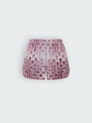Pantalones Cortos Amiri Gradient Tape Pjs Mujer Rosas | 8456-QPJHK