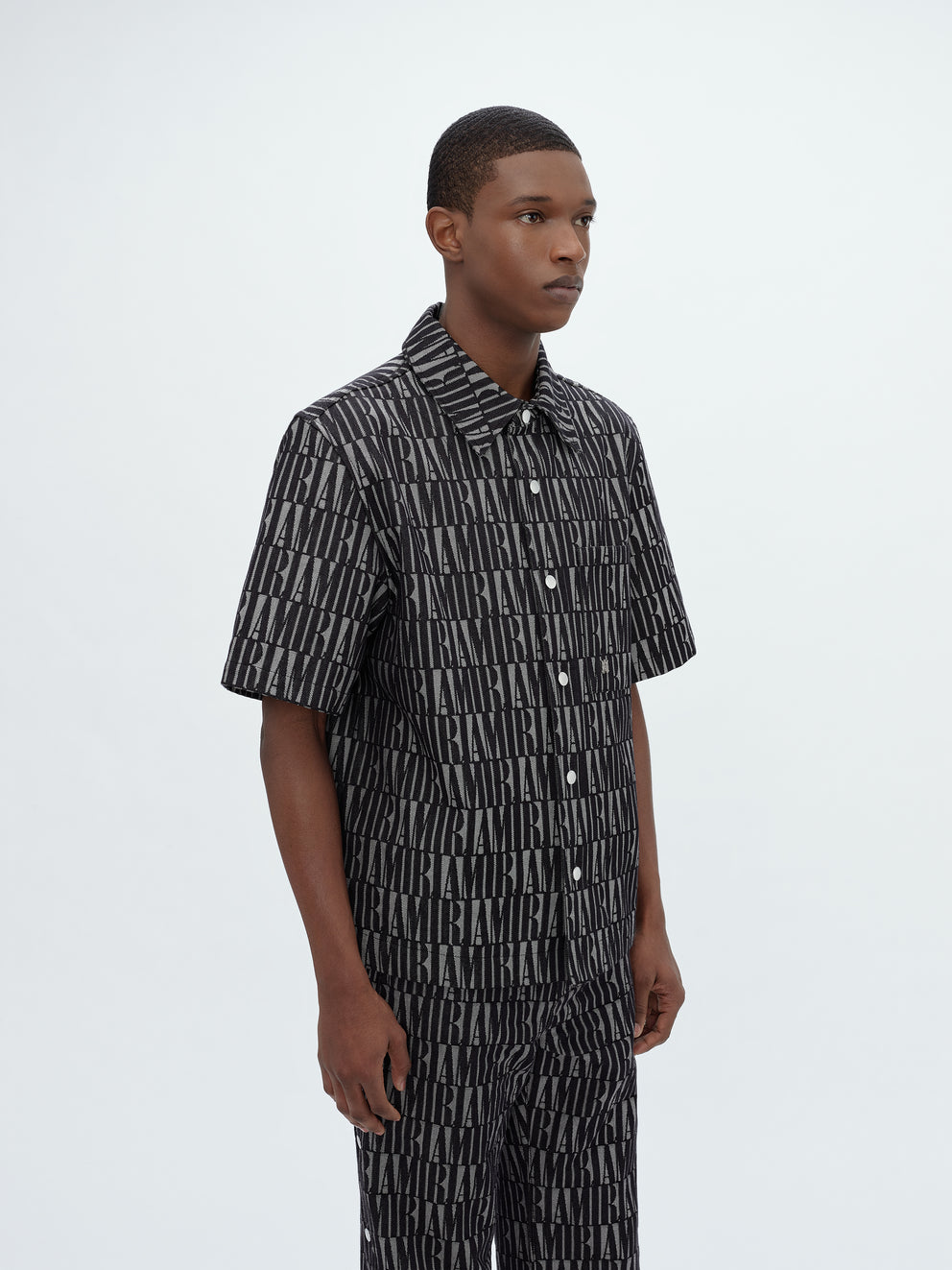 Camisas Amiri Jacquard Snap Up Sleeve Hombre Negras | 2914-AXBKV