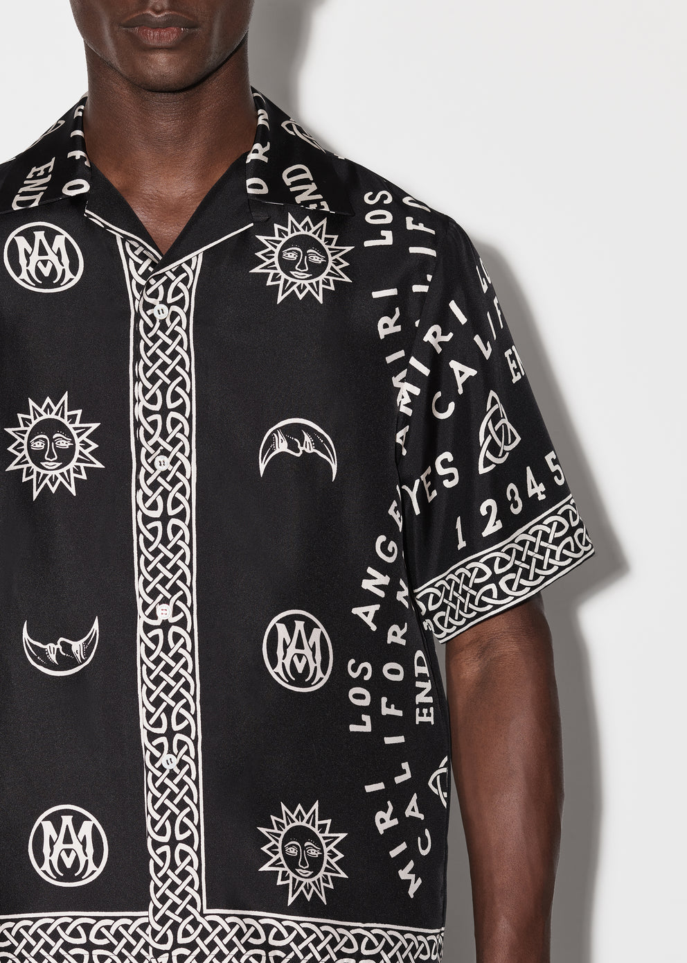 Camisas Amiri Ouija Board Bowling Hombre Negras | 3180-DYTSF