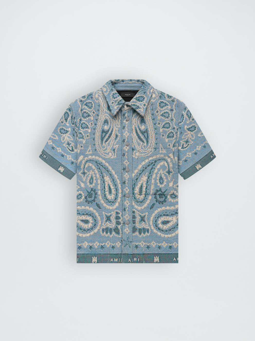 Camisas Amiri Tapestry Bandana Hombre Azules | 6972-UZGBS