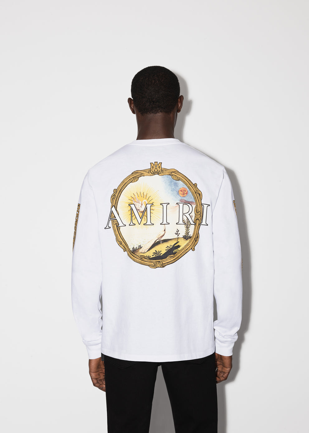 Camisetas Running Amiri Alchemy Frame Long Sleeve Hombre Blancas | 7539-NRFJP