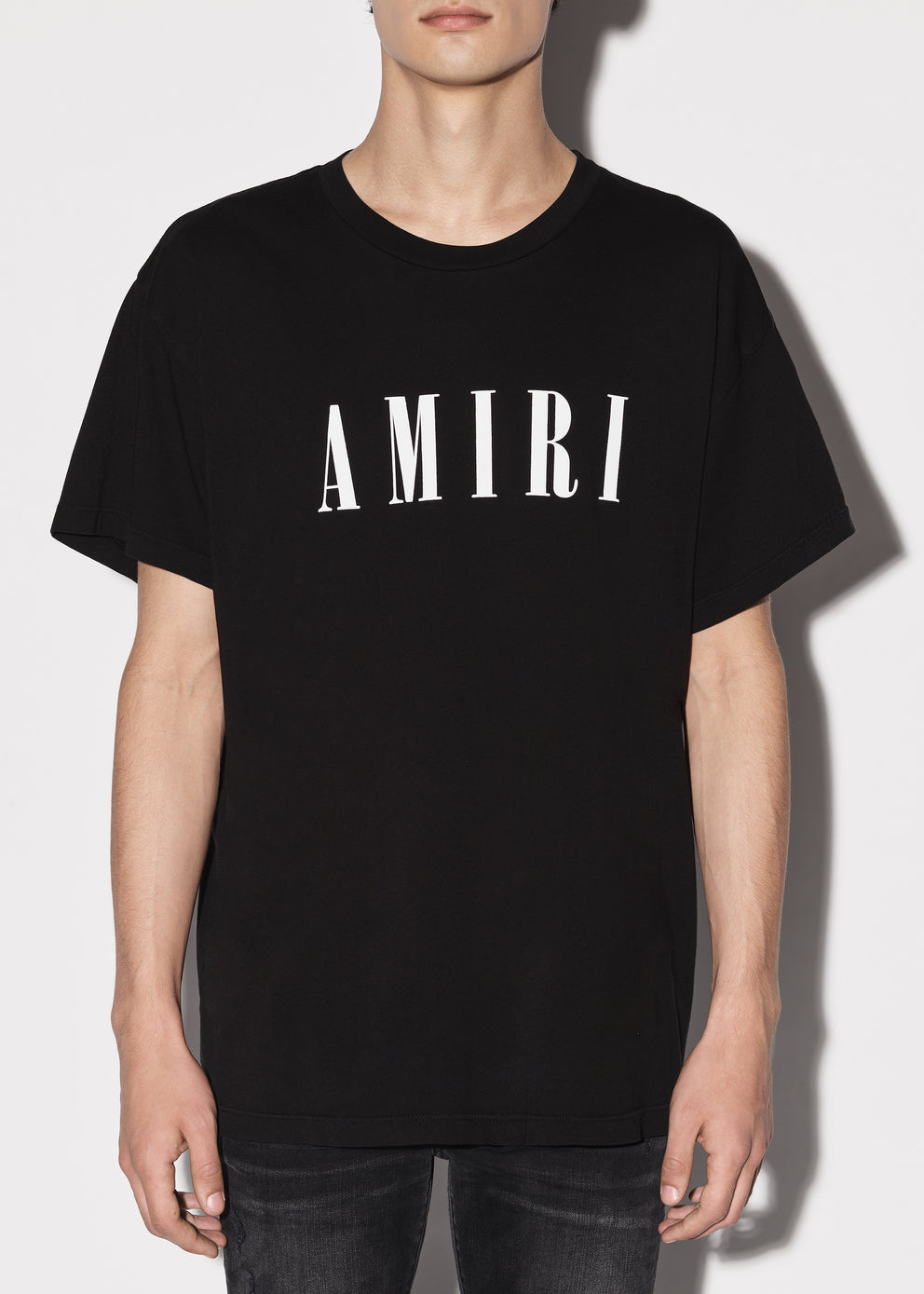 Camisetas Running Amiri Core Logo Hombre Negras | 9650-CMJDI