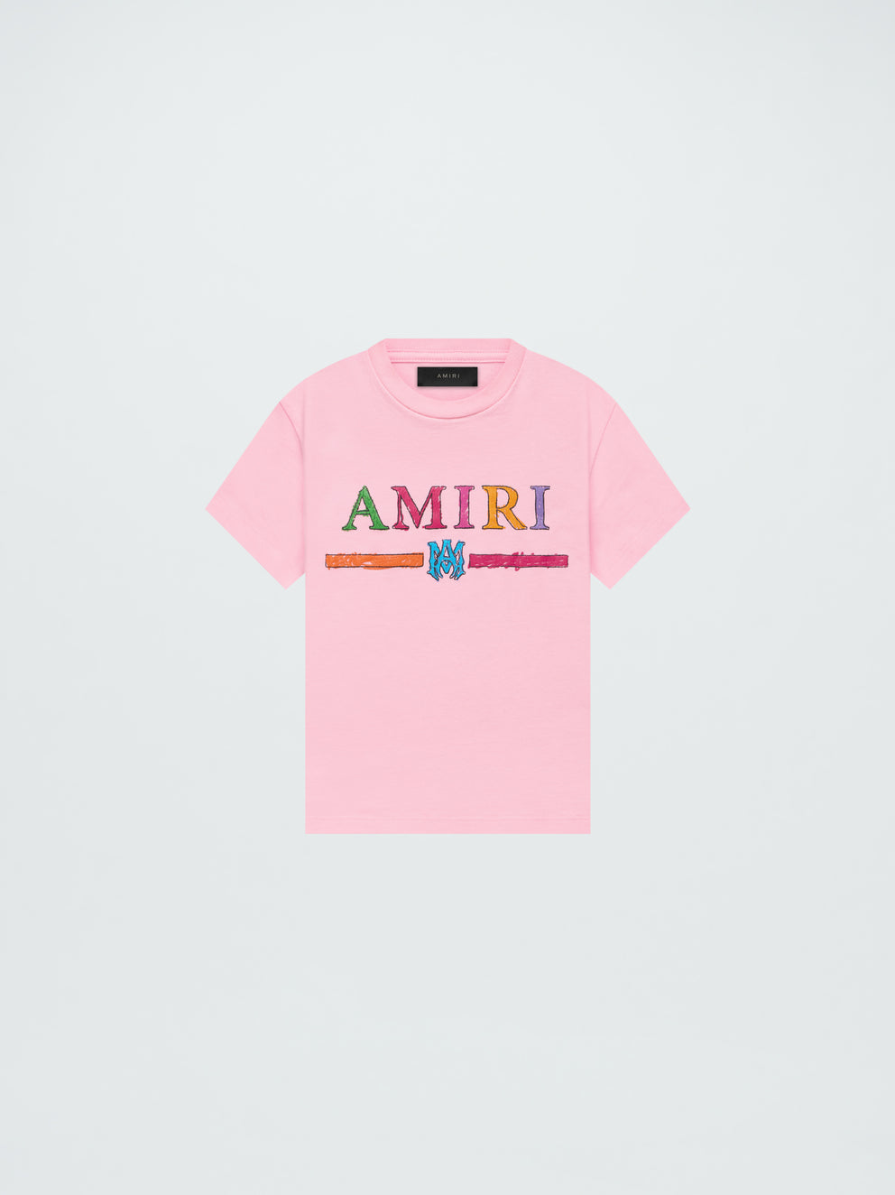 Camisetas Running Amiri Crayon Sketch Ma Bar Niños Rosas | 0512-XSLWJ