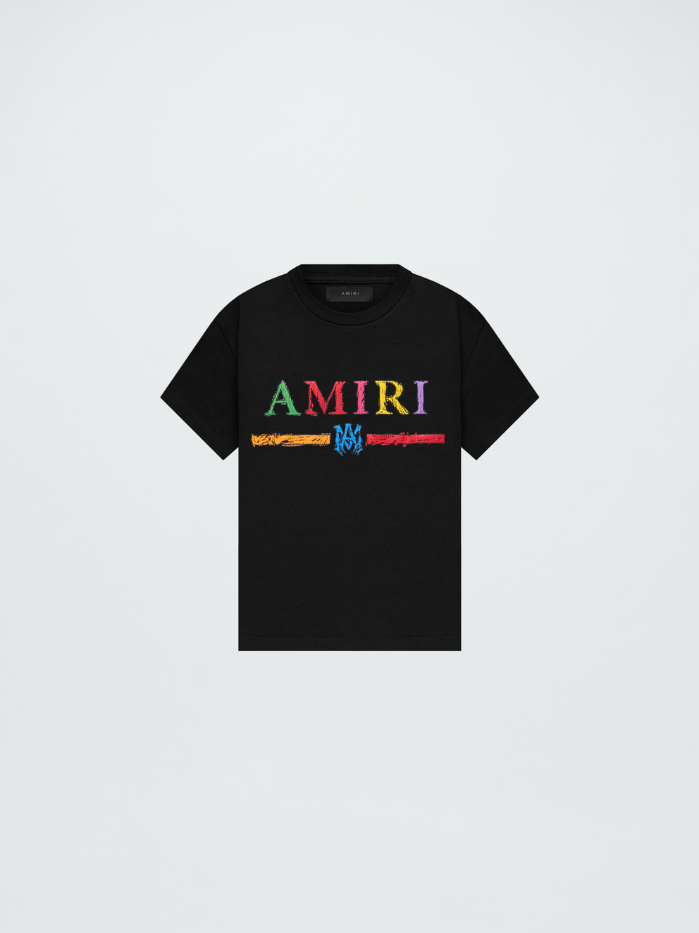 Camisetas Running Amiri Crayon Sketch Ma Bar Niños Negras | 9614-UBACZ