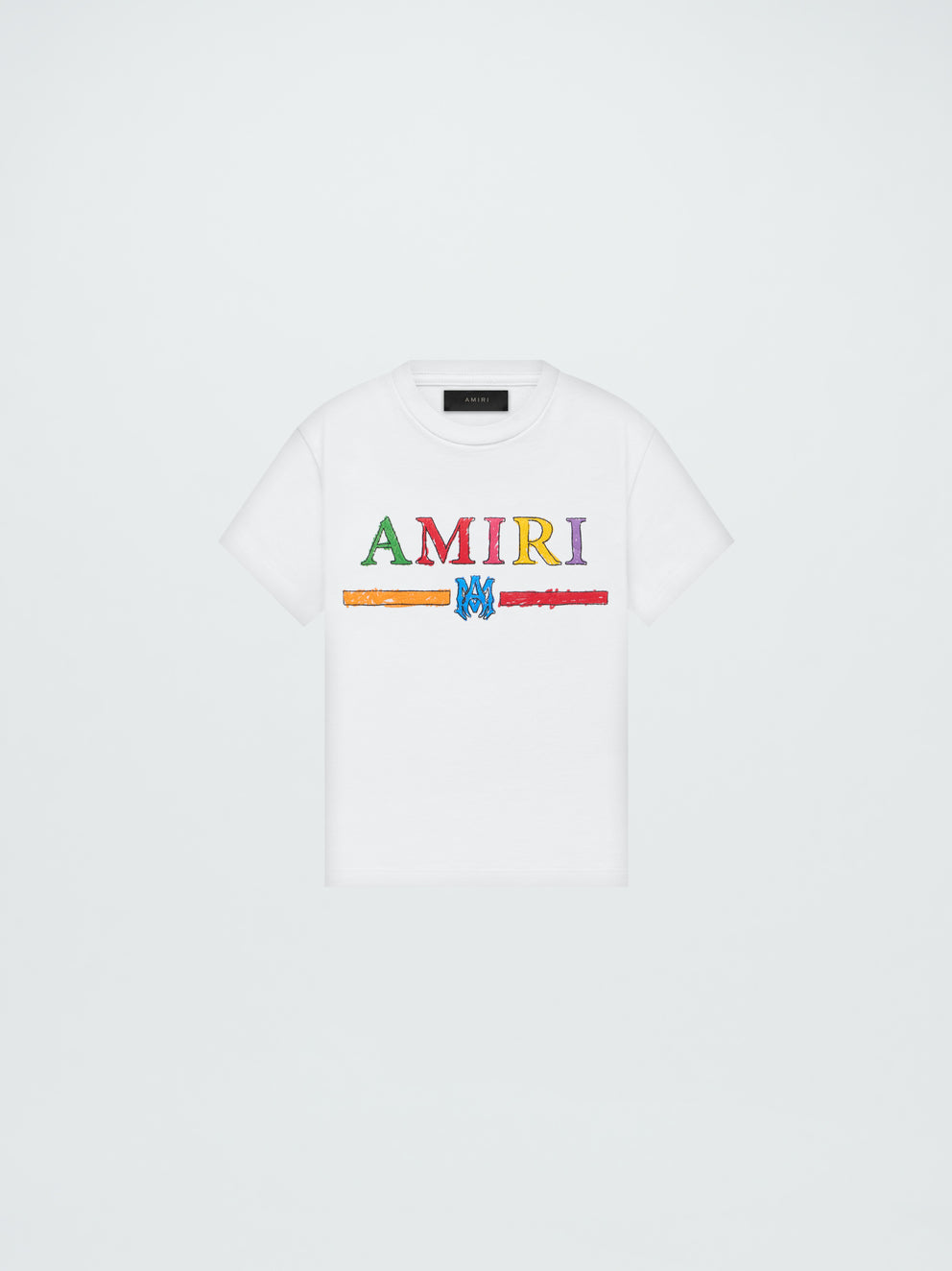 Camisetas Running Amiri Crayon Sketch Ma Bar Niños Blancas | 9862-AICZN