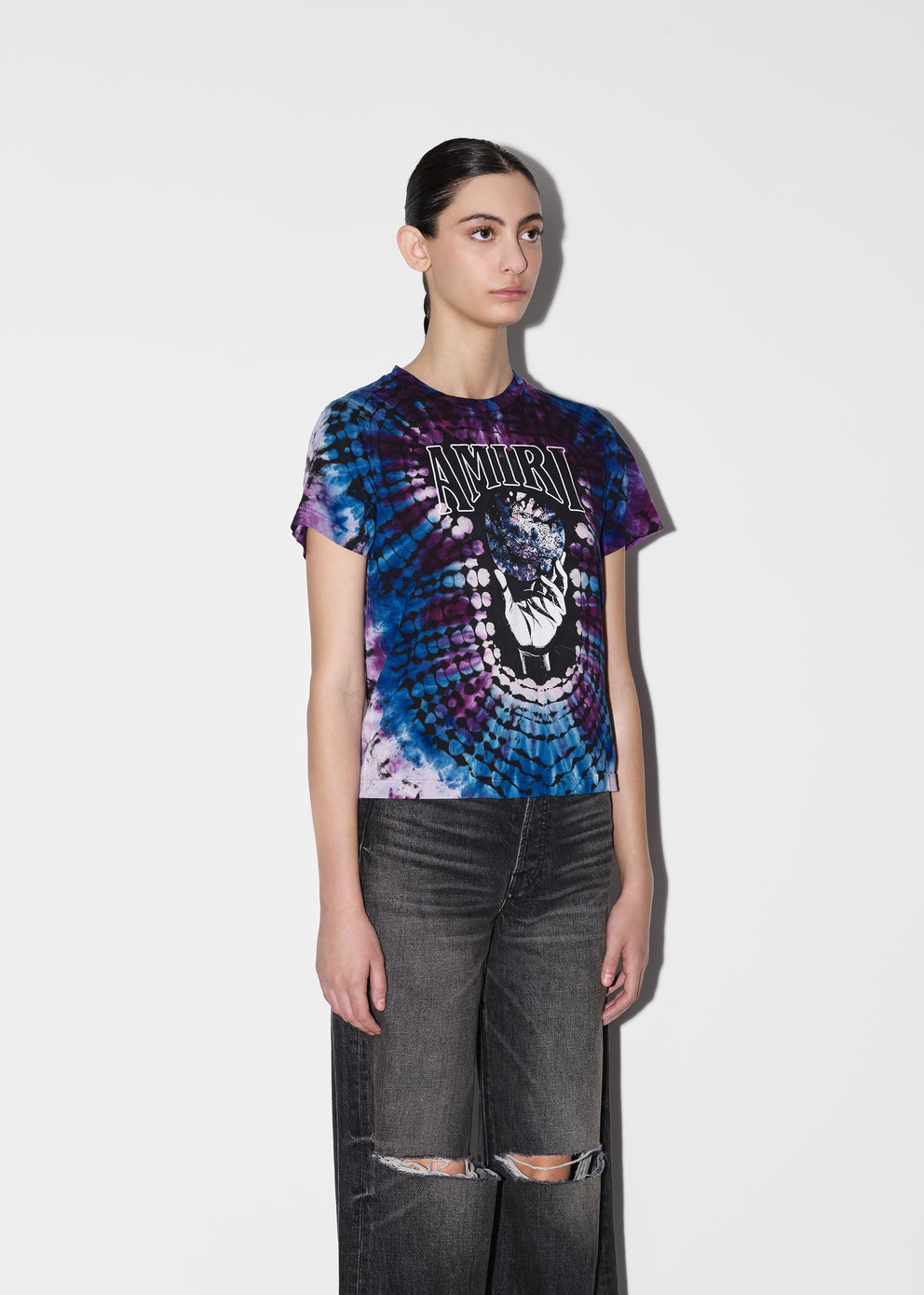 Camisetas Running Amiri Crystal Ball Mujer Moradas | 4193-UXTOS