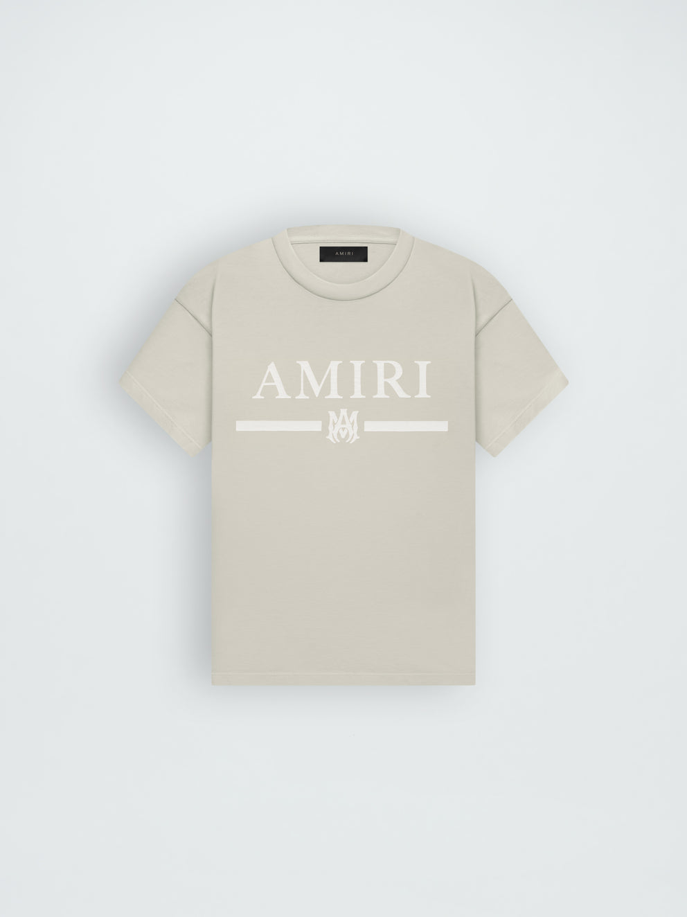 Camisetas Running Amiri M.A. Bar Logo Hombre Alabaster | 3265-NKIPM