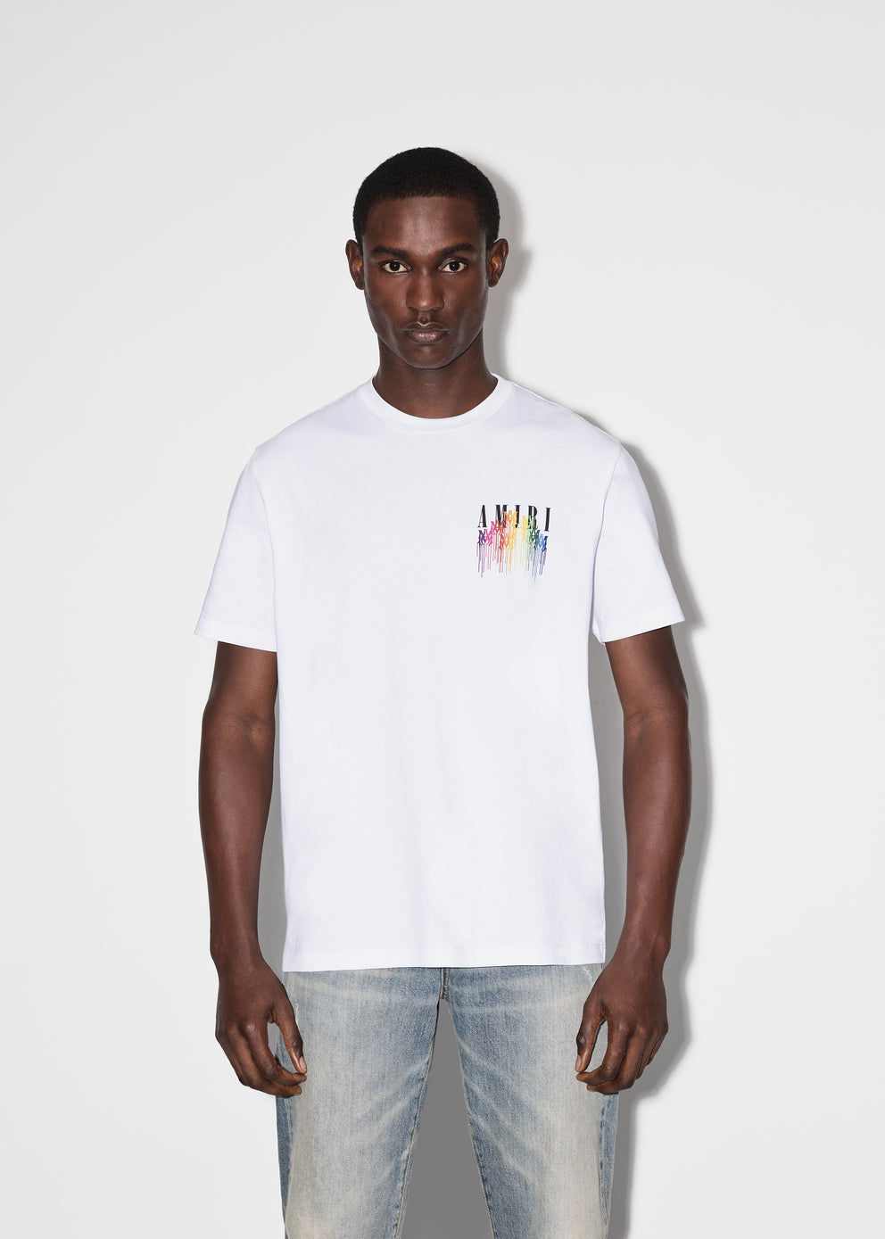 Camisetas Running Amiri M.A. Drip Collage Hombre Blancas | 2094-EVSUJ