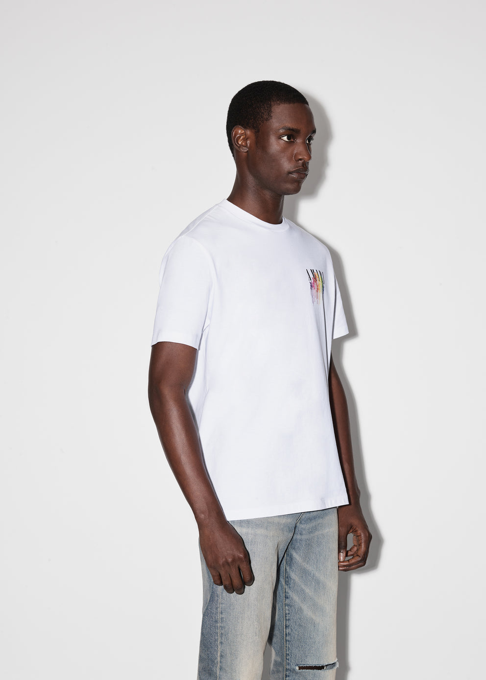 Camisetas Running Amiri M.A. Drip Collage Hombre Blancas | 2094-EVSUJ