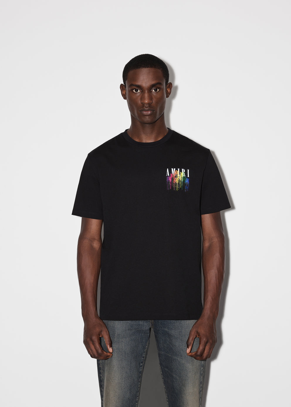 Camisetas Running Amiri M.A. Drip Collage Hombre Negras | 6945-WNLMR