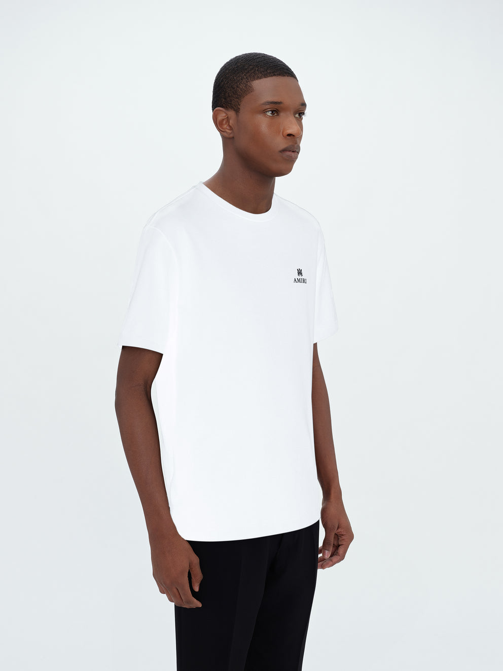 Camisetas Running Amiri Micro M.A. Bar Hombre Blancas | 5476-RNXZT
