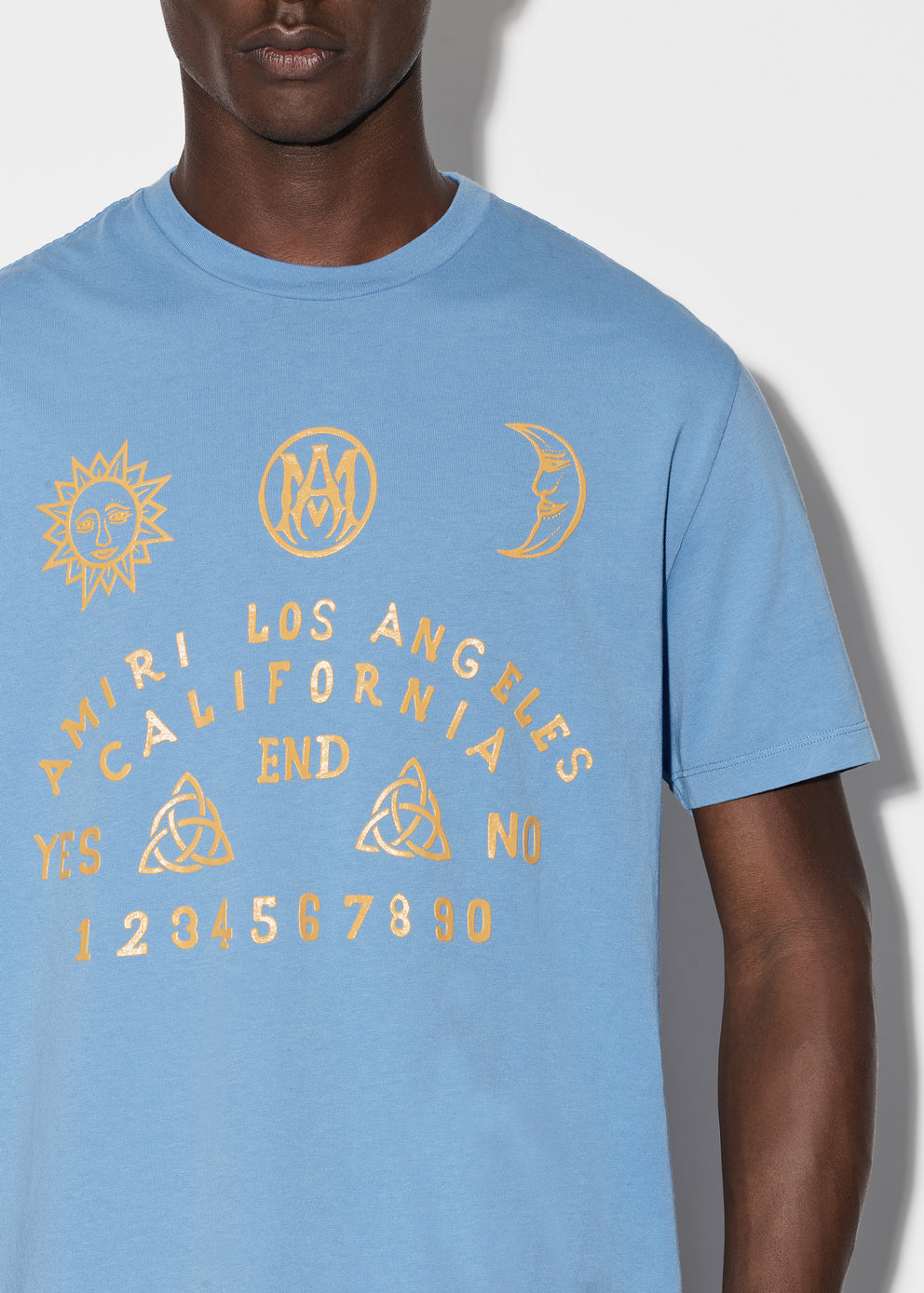 Camisetas Running Amiri Ouija Board Hombre Rojas Azules | 9814-RUTXA