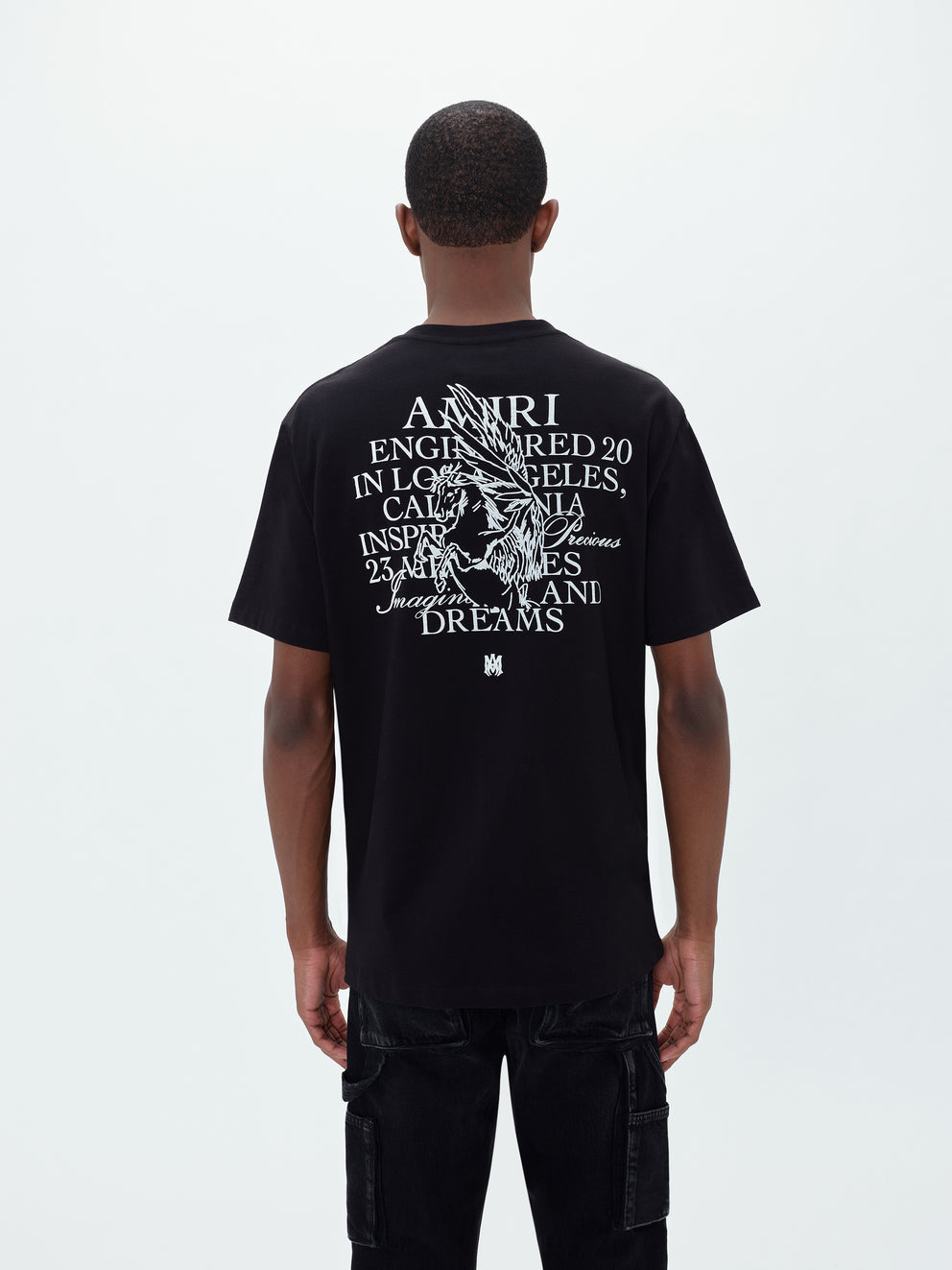 Camisetas Running Amiri Precious Memories Hombre Negras | 5203-JKOZY
