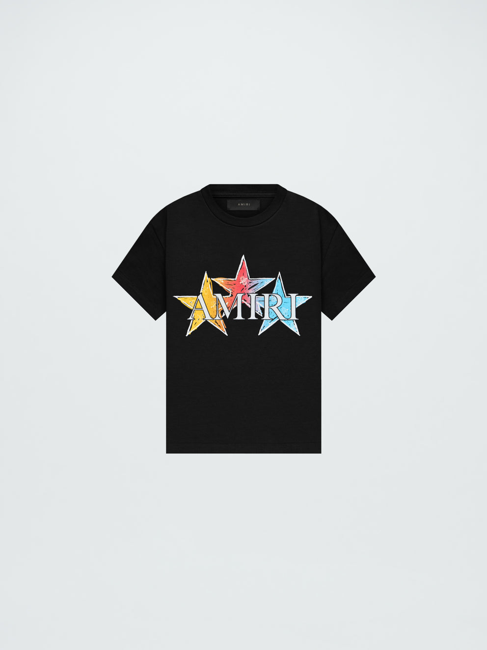 Camisetas Running Amiri Stars Niños Negras | 8493-MUKLF