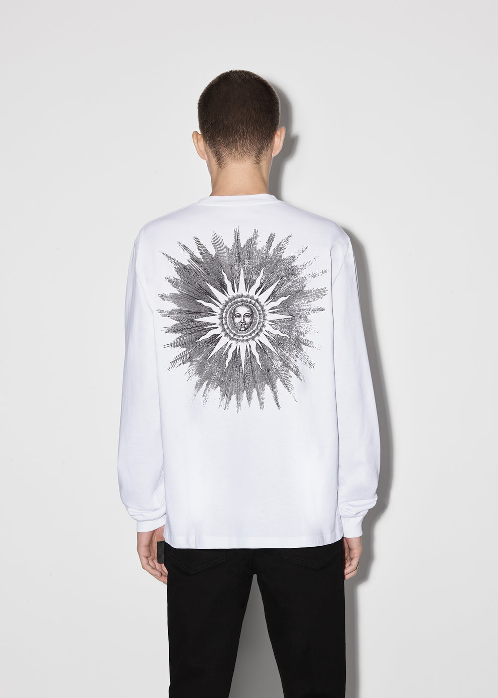 Camisetas Running Amiri Sun Long Sleeve Hombre Blancas | 3682-WBHUK