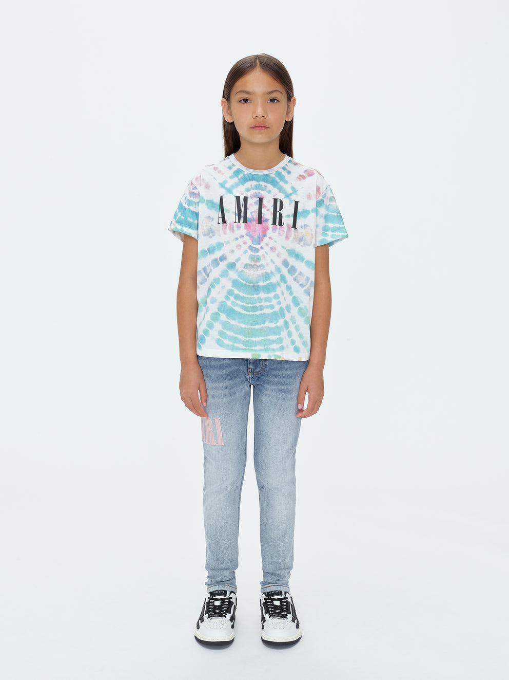 Camisetas Running Amiri Tie Dye Niños Multicolor | 4820-MEPIS