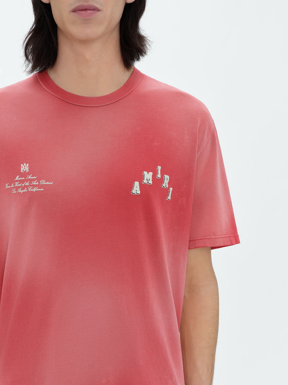Camisetas Running Amiri Vintage Collegiate Hombre Rojas | 7823-UNBLR