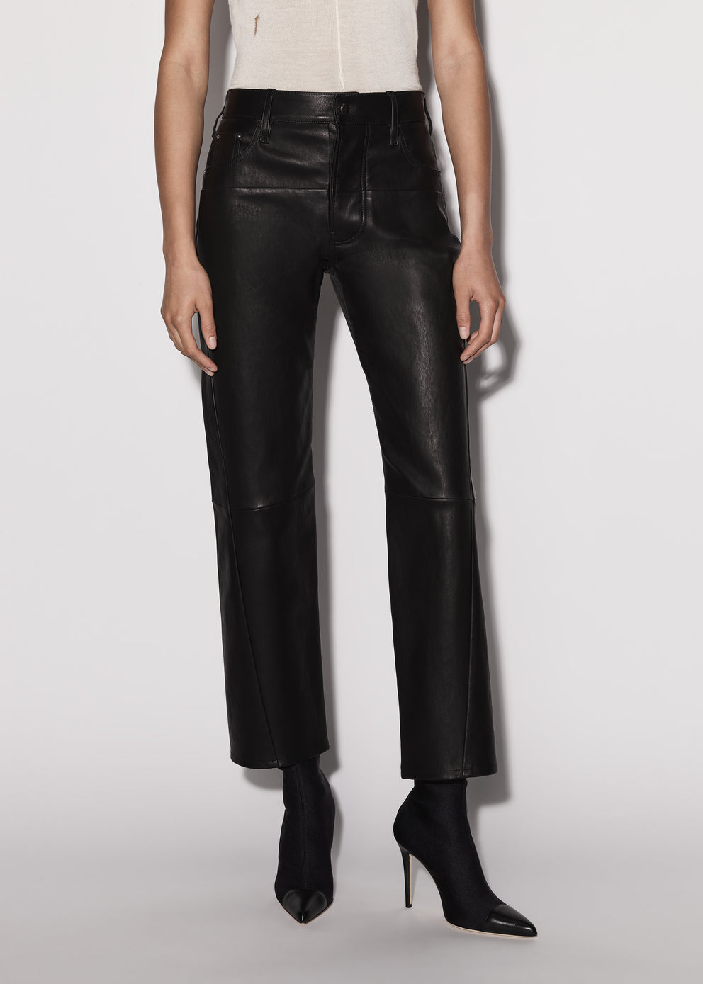 Leather Amiri Cuero 5 Pocket Directo Pant Mujer Negras | 9724-BTYDK