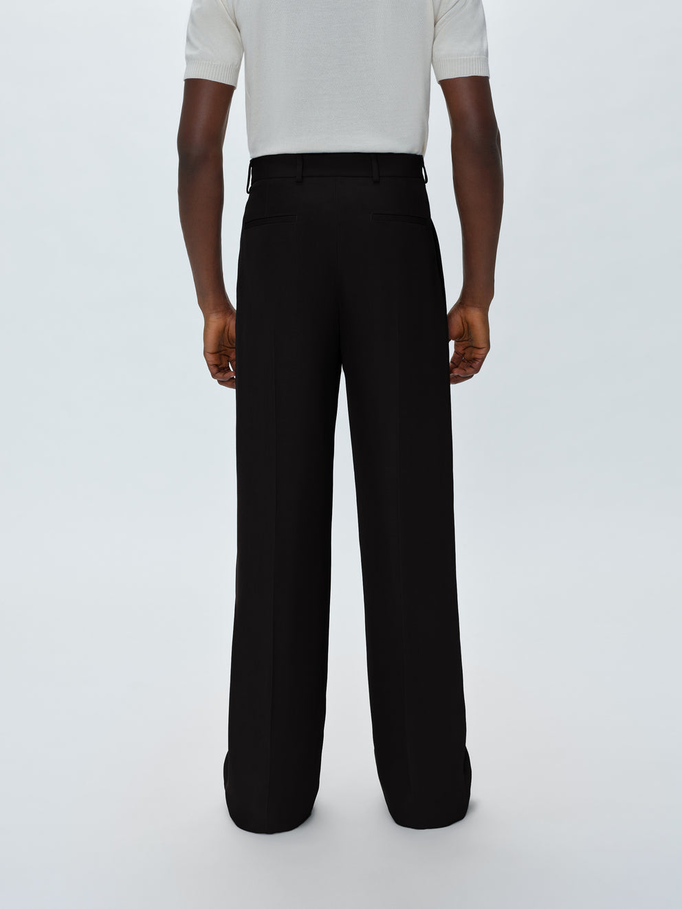 Pantalones Amiri Viscose Double Plisado Trousers Hombre Negras | 0349-WFXLG