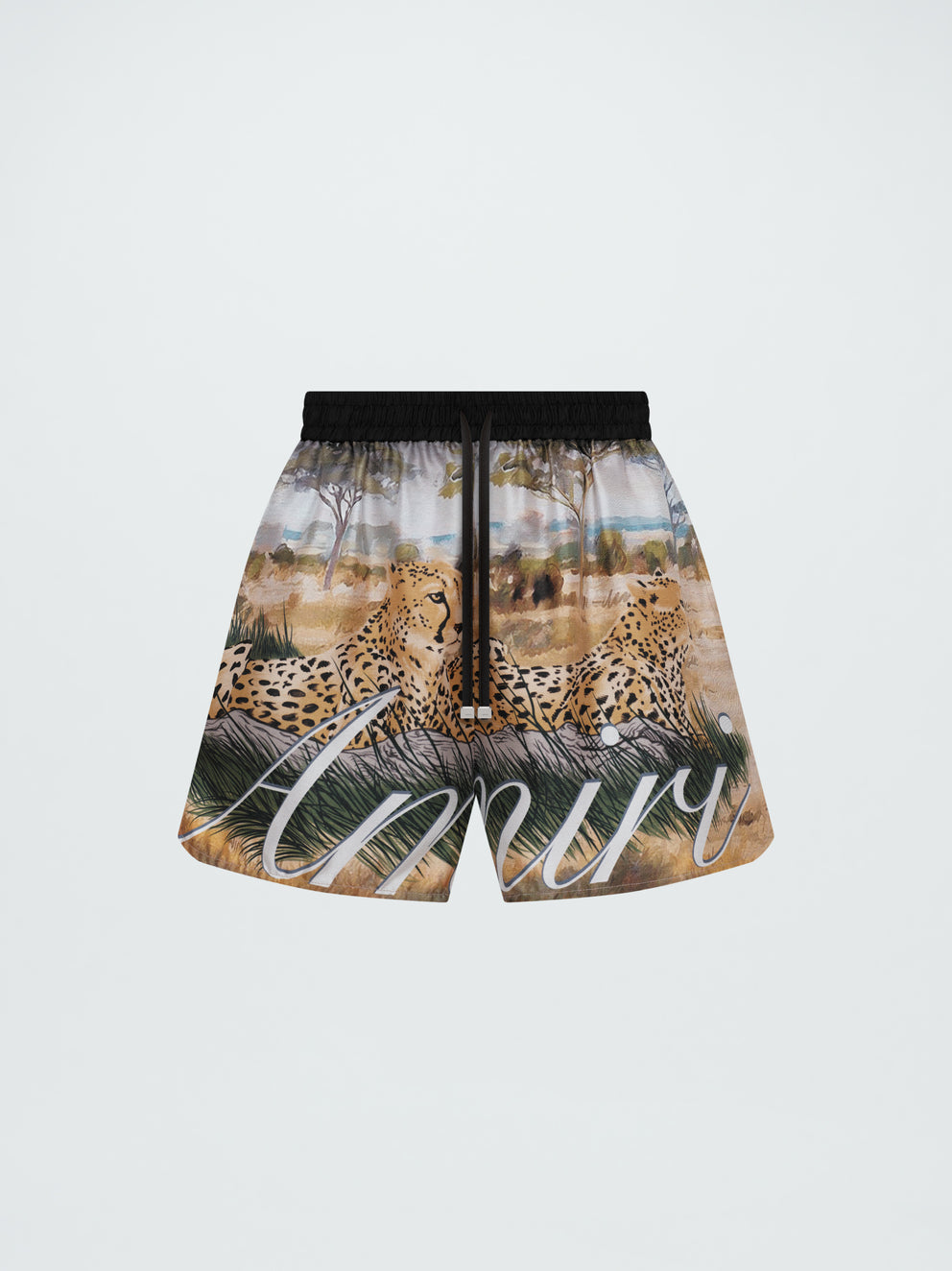 Pantalones Cortos Amiri Cheetah Silk Mujer Multicolor | 0482-RIOCF