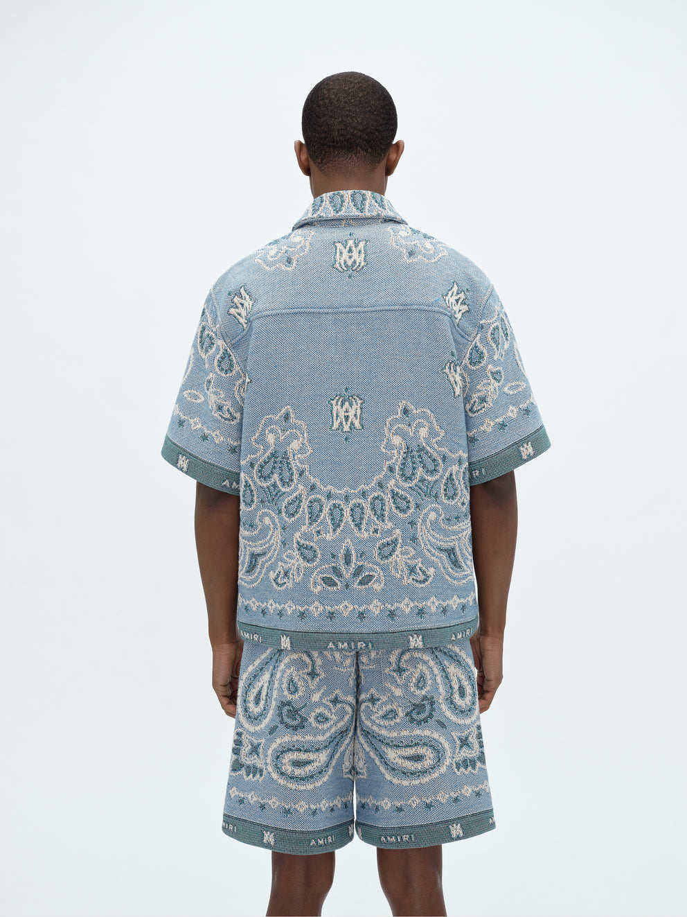 Prendas De Punto Amiri Tapestry Bandana Hombre Azules | 2395-HKGBY